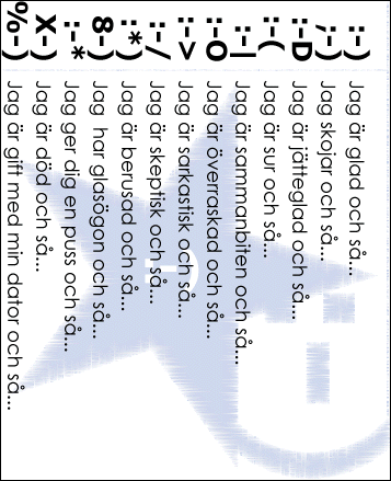 Smajlies och så...